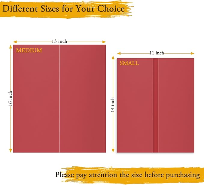 AKONEGE 4PCS Medium Trifold Poster Board 26" x 16" Red Tri Fold Presentation Boards, Corrugated Cardboard Picture/Project Display Boards for Event, Exhibition, Business, School Project, Science Fair