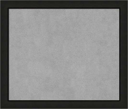 Amanti Art Black Framed Magnetic Board 23x27 Medium Vision Board for use with Magnets, 100% Metal Sheet to Display Items as Office Decor or for Home Organization in mudroom, Kitchen or Kids Room