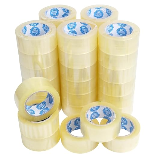 Clear Packing Tape 36 Rolls (2.0 Mil, 2 Inch x 55 Yards) – Heavy Duty Shipping & Moving Tape – Strong Adhesive Box Sealing Tape for Packing, Storage & Office