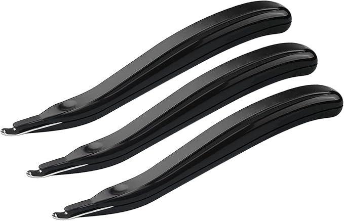 ZZTX 3 PCS Professional Magnetic Staple Remover Puller Staples Remover Staple Removal Tool for School Office Home Black