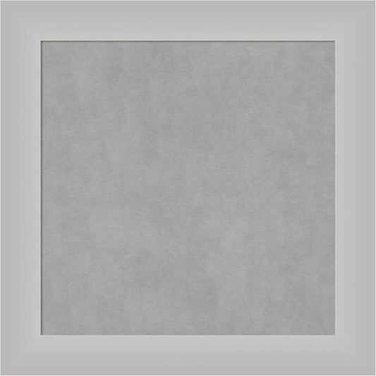 Amanti Art Silver Framed Magnetic Board 15x15 X-Small Vision Board for use with Magnets, 100% Metal Sheet to Display Items as Office Decor or for Home Organization in mudroom, Kitchen or Kids Room