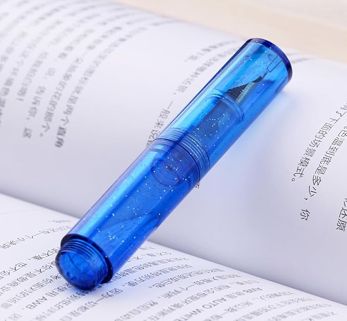 czxwyst Majohn Wancai 2.0 Mini Pocket-Size Eyedropper Fountain Pen (EF Nib 0.38mm, Starry Blue)
