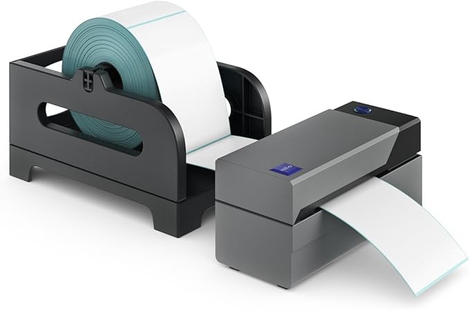 Rollo Thermal Label Holder for Rolls and Fan-Fold Labels - Shipping Label Holder for Thermal Printer