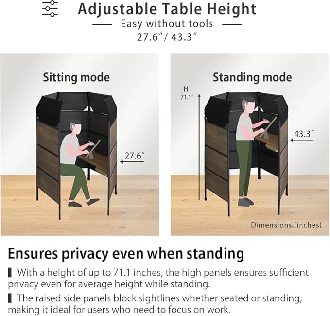 Provour Work Booth, Private Workstation, Room Divider, Office Pod, Partition, Acoustic Booth, Office Desk, Office Room, Private Cubicle, Made in Taiwan
