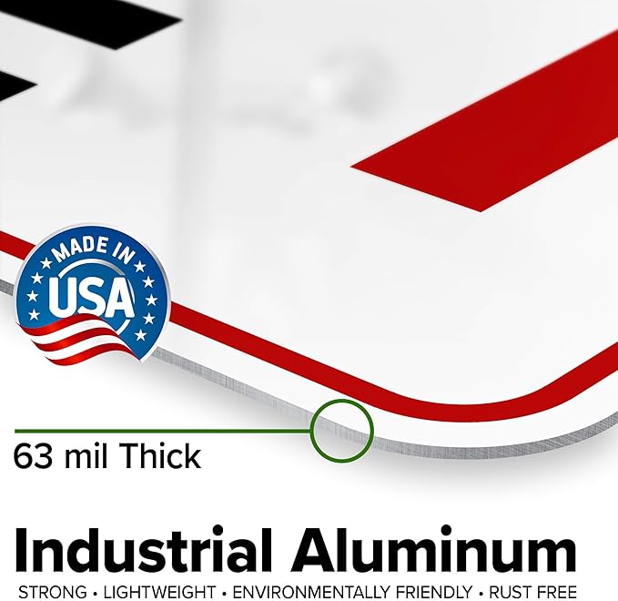 Custom Arrow,Custom Directional Sign, Right Arrow, 18x24 Inches, Rust Free .063 Aluminum, Fade Resistant, Made in USA by My Sign Center