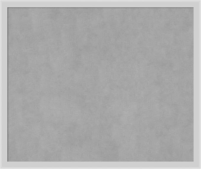 Amanti Art Silver Framed Magnetic Board 21x25 Medium Vision Board for use with Magnets, 100% Metal Sheet to Display Items as Office Decor or for Home Organization in mudroom, Kitchen or Kids Room