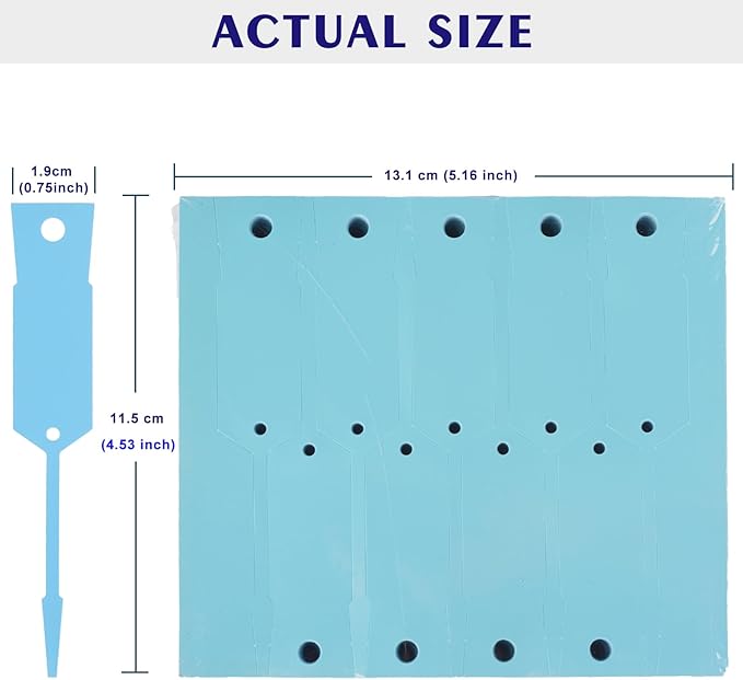 Self Locking Arrow Key Tags 1,000 Pcs (Blue) - Size 4 1/2" x 3/4" Plastic Car Key Labels Arrow ID Tags | Key Identification Tags Self Lock for Car Dealer Supplies, Office Automotive Shops