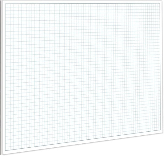 Engineering Graph Paper Pads, 11x17 Quadrille 25 Sheets/50 Pages Grid Paper for Drafting, Engineering, Blueprint Drawing, 4x4 Blue Quad Rule, 100gsm White Paper