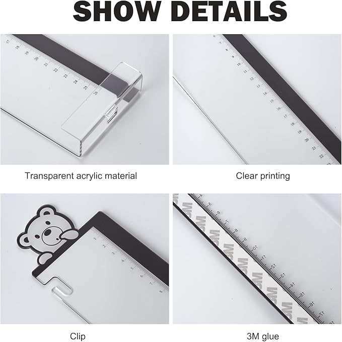 Office Desk Accessories 2pcs Multifunction Computer Monitor Memo Board - Office Supplies for Women Men Computer Sticky Note Holder Home Decor (Bear cub Monitor Memo Board with Clip)