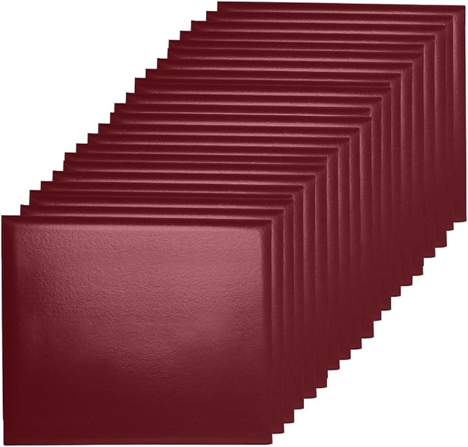 Diploma Cover 8.5” x11” Diploma Holder of Graduation Leatherette Padded Certificate（Tent Style),20-Pack