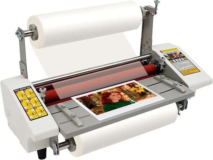20.28" Laminator Machine,Hot&Cold Roller Laminating Machine,Single/Dual Sided Laminating Machines with Digital Display and Adjustable Roller Gap for Office Studio Documents Photos Cards