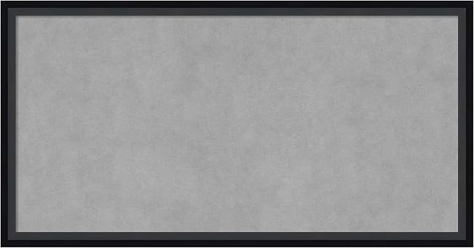 Amanti Art Black Framed Magnetic Board 13x25 Small Vision Board for use with Magnets, 100% Metal Sheet to Display Items as Office Decor or for Home Organization in mudroom, Kitchen or Kids Room