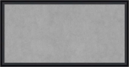 Amanti Art Black Framed Magnetic Board 13x25 Small Vision Board for use with Magnets, 100% Metal Sheet to Display Items as Office Decor or for Home Organization in mudroom, Kitchen or Kids Room
