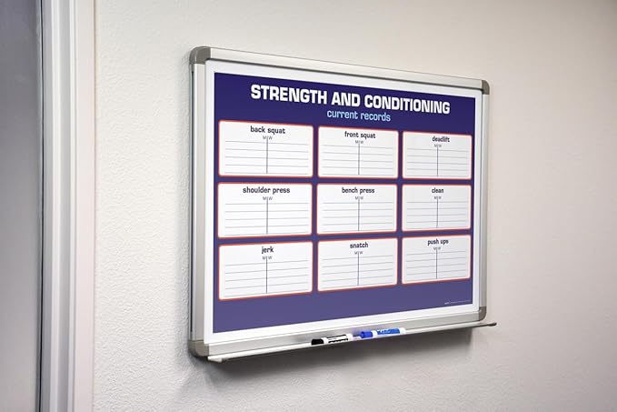 Strength and Conditioning Whiteboard 36" x 24"
