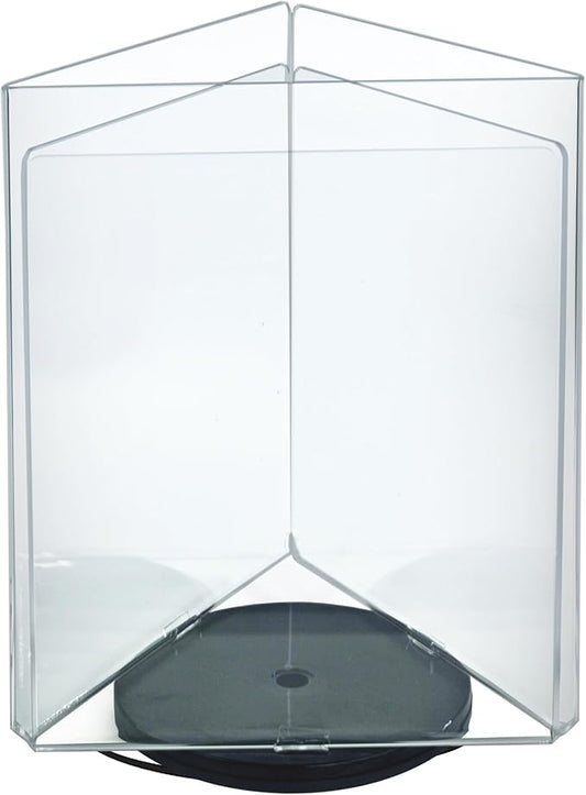 Azar Displays 193732 8.5" W x 11" H 3-Sided Sign Holder with Revolving Base