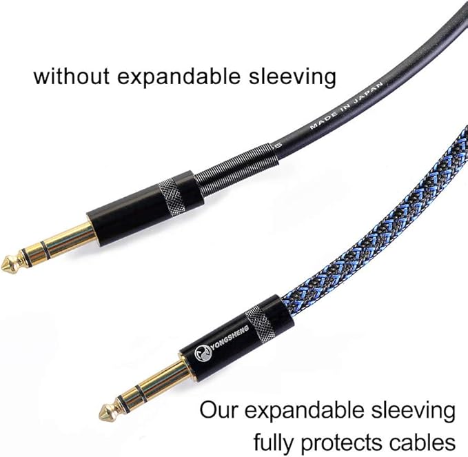 100ft - 3/8 inch PET Expandable Braided Sleeving – BlackBlue – Alex Tech Braided Cable Sleeve