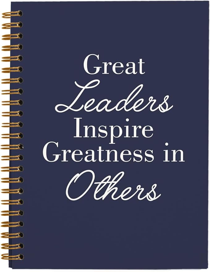 OXW Navy Blue Notebooks for Work, Employee Appreciation Gifts, Leadership Gifts Notebook Journal for Writing Meeting Office, Thank You Gifts for Women Men Leader Mentor Boss Manager, 5.5"x8.3"