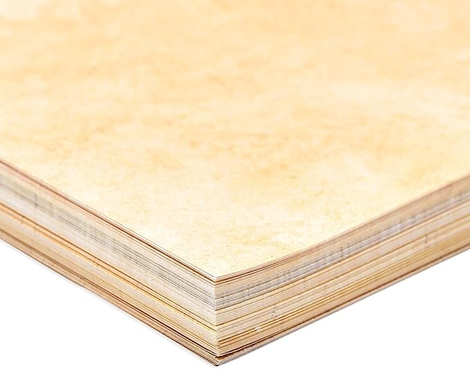 Vintage Paper - 8.5 x 11 in, Stained Antique Double-Sided, 96 Sheets - Letter & Resume Paper for Printer & Typewriter - Rustic Decorative Printer & Scrapbook Sheets