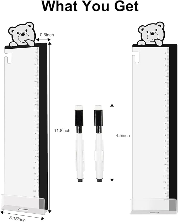 2pcs Office Desk Accessories Monitor Memo Board Computer Message Board Office Supplies for Women Men Computer Sticky Note Holder Home Desktop Message Office Decor (Bear Monitor Memo Pad with Pen)