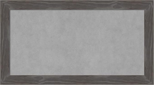 Amanti Art Grey Framed Magnetic Board 15x27 Small Vision Board for use with Magnets, 100% Metal Sheet to Display Items as Office Decor or for Home Organization in mudroom, Kitchen or Kids Room