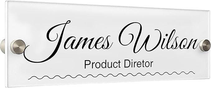 Personalized Office Wall Name Plate Sign Custom Door Name Plate Office Gifts Executive Sign Wall Plate Business Sign