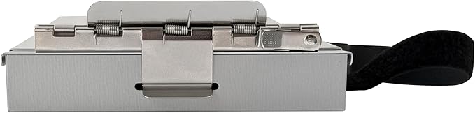 Saunders Dual Layer Police Storage Clipboard, Silver Metal Clipboard with Storage, Ticket Size Paper Organizer with Steel Clip and Locking Latch, Police Equipment Form Holder for EMS - Made in USA