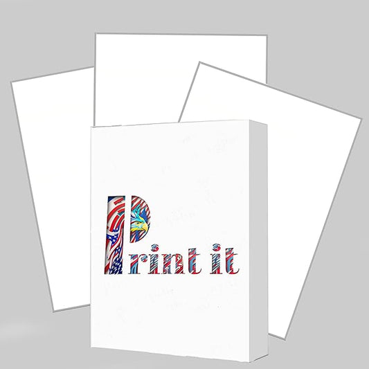 Print It - Vellum Bristol Colored Cardstock Cover Paper, 67 Lb, 8.5" X 11”, Heavyweight Colored Cardstock for Crafts, School, Invitations, And Office Use - Decoration Drawing 250/Case-Britewhite