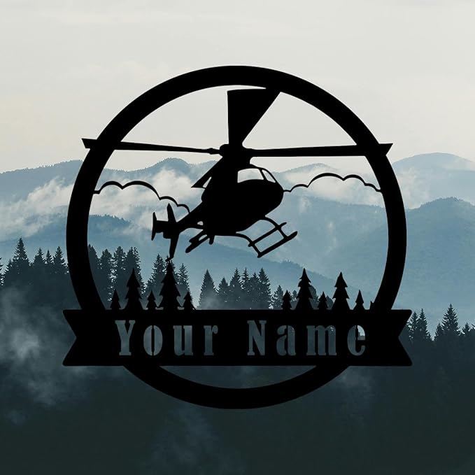 Personalized Metal Airplane Wall Art, Airplane Name Sign, Customized Pilot Name Sign, Airplane Hangar Sign Decor, Aviation Home Office Decor, Large Outdoor Decor, Pilot Gifts, Aircraft Lovers Gift