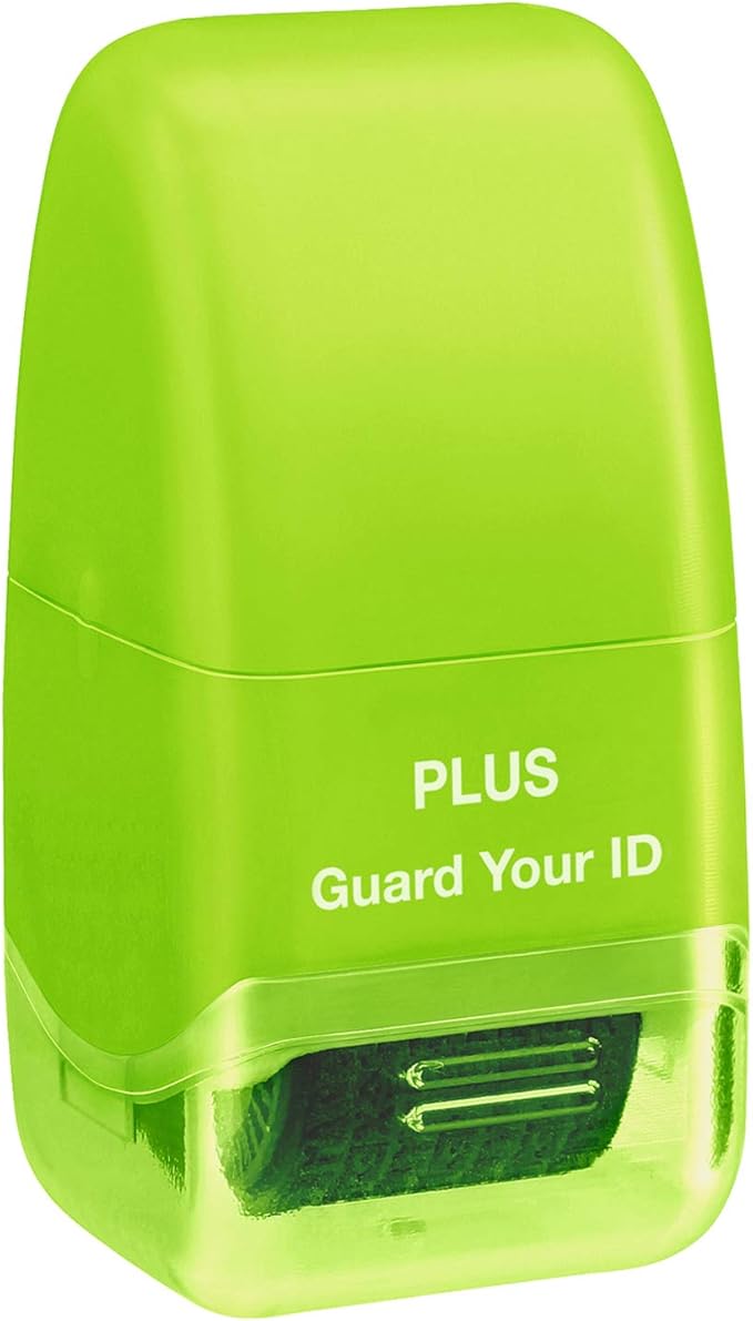 Guard Your ID Identity Protection Stamp Roller, Green, IS-520CM