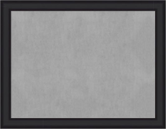 Amanti Art Black Framed Magnetic Board 21x27 Medium Vision Board for use with Magnets, 100% Metal Sheet to Display Items as Office Decor or for Home Organization in mudroom, Kitchen or Kids Room