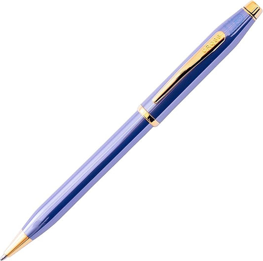Cross Century II Lavender Blue with 23KT Gold Plated Appointments Ballpoint Pen