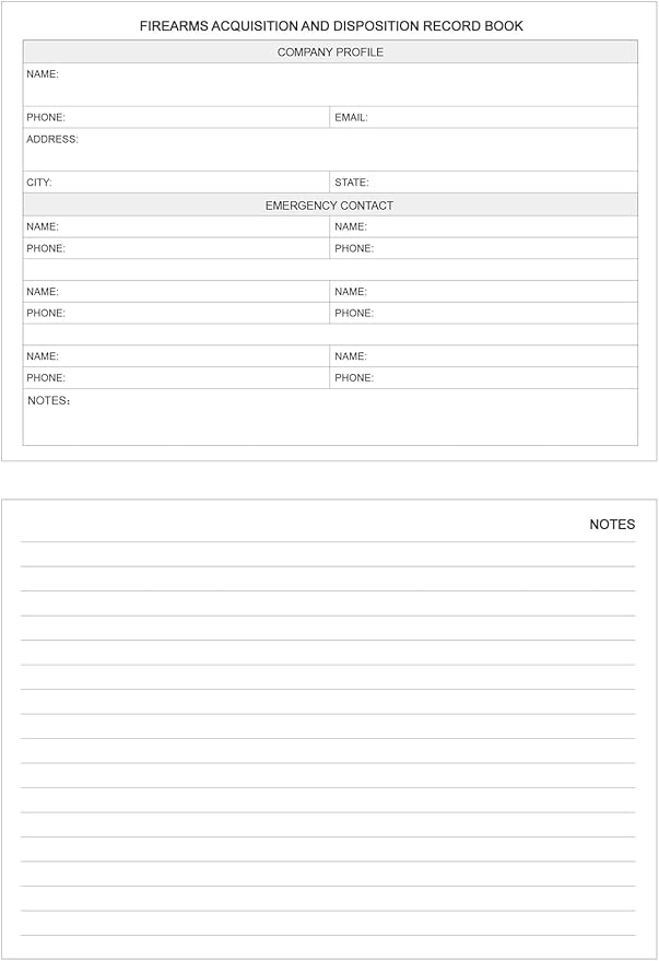 Firearms Acquisition and Disposition Record Book – Firearm Log Book, A&D Gun Log Book/ATF Gun Log Book/Record Book - 100 Pages, 10" x 7", Green