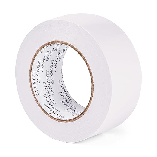 GUOKOFF Double Sided Tape 2 Inch x 40 Yards, Strong Adhesive Double Sided Sticky Tape, Two Sided Tapes, Multipurpose Tape for Arts, DIY, Crafts, Scrapbooking