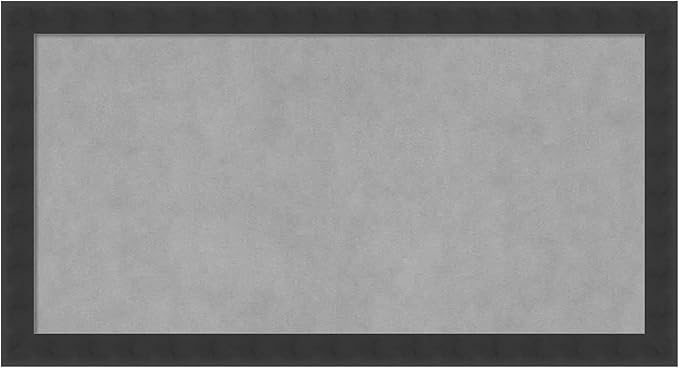Amanti Art Black Framed Magnetic Board 14x26 Small Vision Board for use with Magnets, 100% Metal Sheet to Display Items as Office Decor or for Home Organization in mudroom, Kitchen or Kids Room