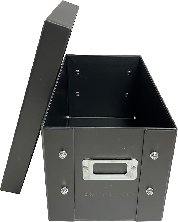 CheckOutStore Black Stamp & Die Craft Scrapbook Storage Pocket Box - 10 x 6 x 6 (Pack of 25)