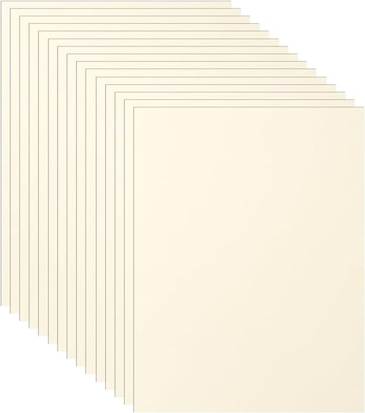 Guakicae 40 Sheets Cream Cardstock 8.5 x 11 Off White Paper, 75lb Premium Ivory Card Stock Craft Paper for DIY Card Making, Wedding Invitations, Thank You Cards, Business Cards, Menus