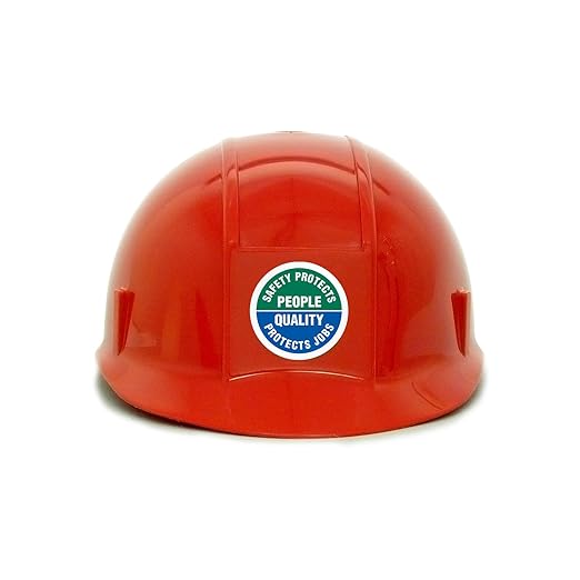 SmartSign Safety Protects People - Quality Protects Jobs Pack of 5 Hard Hat Labels | Retro-Reflective, 2" Circle