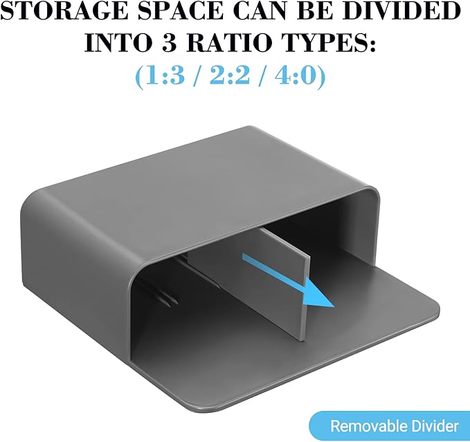 Lidwot Grey Strong Magnetic Dry Erase Marker Holders - Pen Holders for Whiteboard, Fridge, Locker, Magnetic Organizer for Office, Kitchen, and School. No Drilling, Nails, or Glue Needed