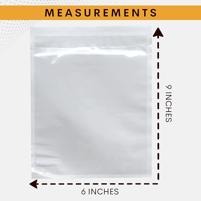 100 Pack 6"x9" Shipping Label Sleeves – Clear Self-Adhesive Packing Slip Pouches, Waterproof Packing List Envelopes – Ideal for Shipping Documents, Mailing Labels, Invoices & Packing Slips