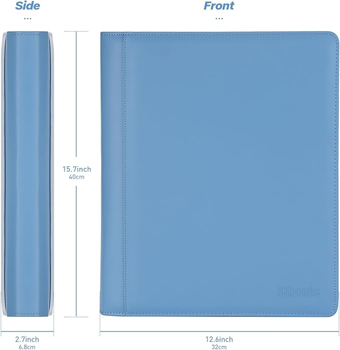 Sibonic 9 Pocket TopLoader Binder, Holds 360 3”x4” Toploader Hard Cases, Sleeves Card Collection Binder, 20 Double Sided Pages, Compatible with Trading & Sports Holder - Blue