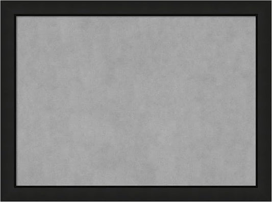 Amanti Art Black Framed Magnetic Board 23x31 Medium Vision Board for use with Magnets, 100% Metal Sheet to Display Items as Office Decor or for Home Organization in mudroom, Kitchen or Kids Room