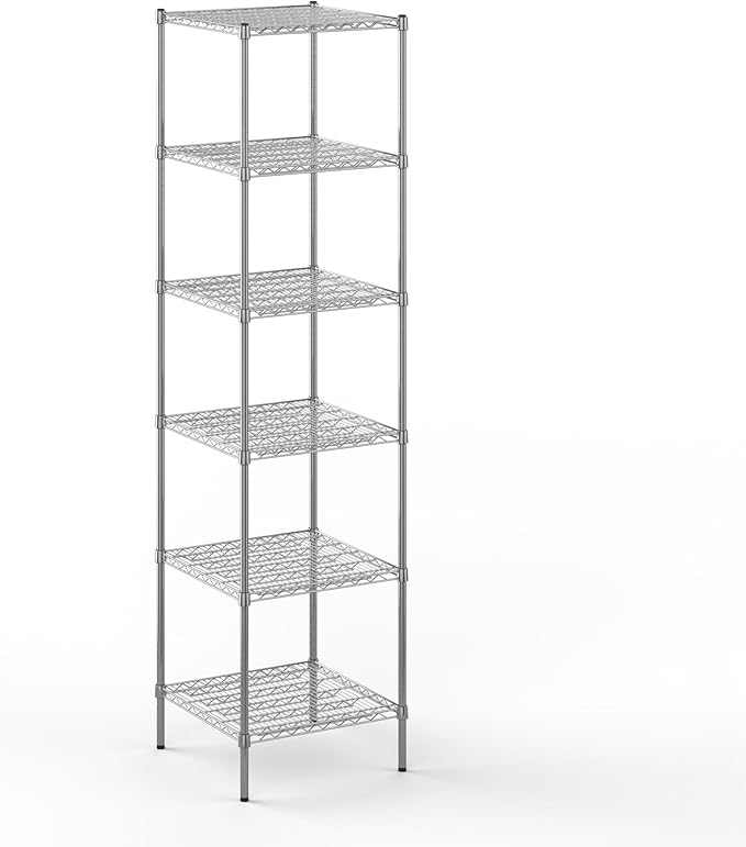 Regal Altair 24" Deep x 24" Wide x 96" Height Wire Shelving Kit | 6-Tier | NSF Commercial Storage Rack Unit