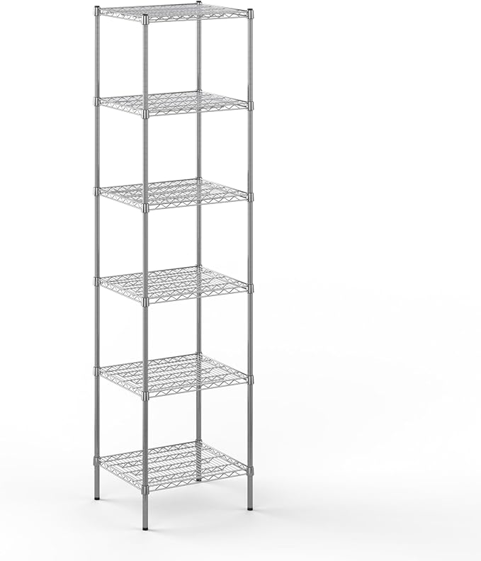 Regal Altair 21" Deep x 24" Wide x 96" Height Wire Shelving Kit | 6-Tier | NSF Commercial Storage Rack Unit