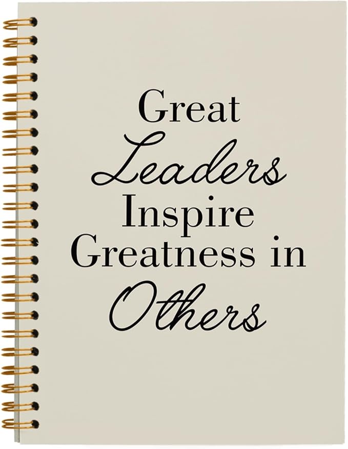 OXW Beige Notebooks for Work, Employee Appreciation Gifts, Leadership Gifts Notebook Journal for Writing Meeting Office, Thank You Gifts for Women Men Leader Mentor Boss Manager, 5.5"x8.3"