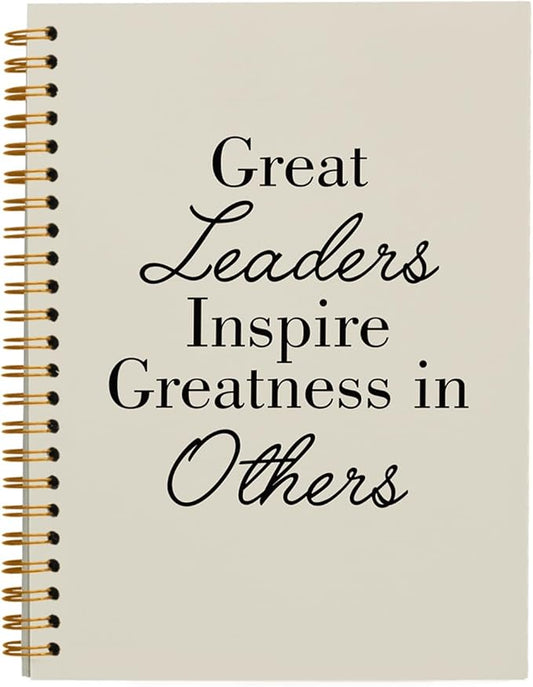 OXW Beige Notebooks for Work, Employee Appreciation Gifts, Leadership Gifts Notebook Journal for Writing Meeting Office, Thank You Gifts for Women Men Leader Mentor Boss Manager, 5.5"x8.3"