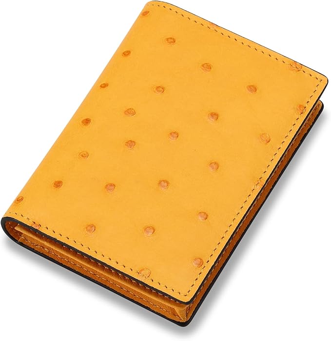Leather Business Card Case Holder for Men & Women, Italian Calfskin