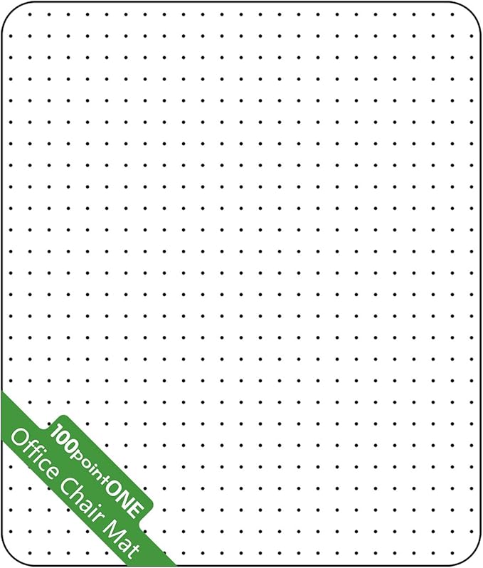 Office Chair Mat for Carpet - Clear Thick Desk Chair Mat for Carpet Plastic Floor Mats for Rolling Work and Gaming Chairs with Studs for Low Pile, Flat and No Carpeted Floors