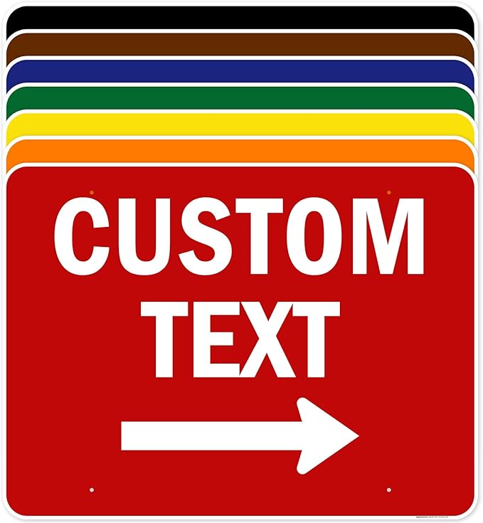 Custom Arrow,Custom Directional Sign, Right Arrow, 36x48 Inches, Rust Free DiBound, Fade Resistant, Made in USA by My Sign Center
