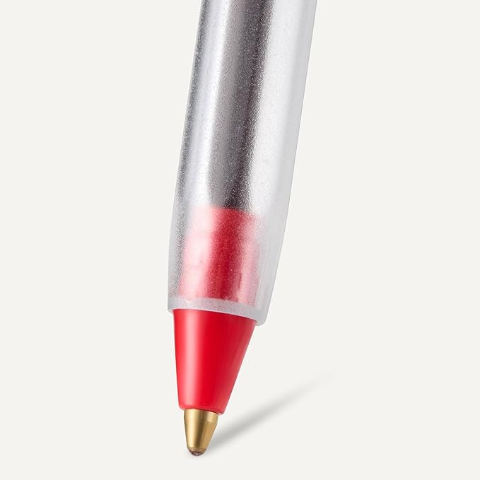 Amazon Basics Ballpoint Pens, 1.0mm, Red, 36 Pack