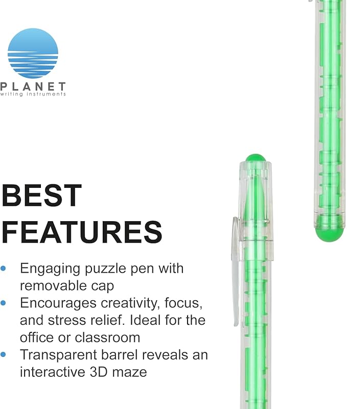 Custom Maze Ballpoint Pens – Personalized Puzzle Pens with Logo/Text – Promotional Pens for Events, Schools, Trade Shows – Fun Interactive Design (Blue, 150 Count, Pack of 1)